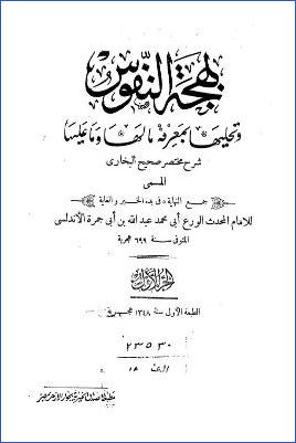 بهحة النفوس وتحليها بما لها وما عليها، شرح مختصر صحيح البخاري pdf