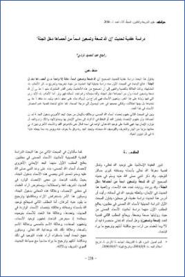 دراسة عقدية لحديث إن الله تسعة وتسعين اسما من أحصاها دخل الجنة
