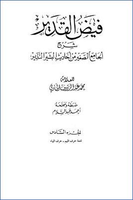 فيض القدير شرح الجامع الصغير من أحاديث البشير النذير -ج 6: مكارم الأخلاق عشرة - الياء * 8196 - 10031
